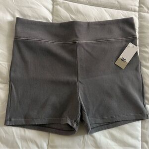 BP. Gray Ribbed Shorts